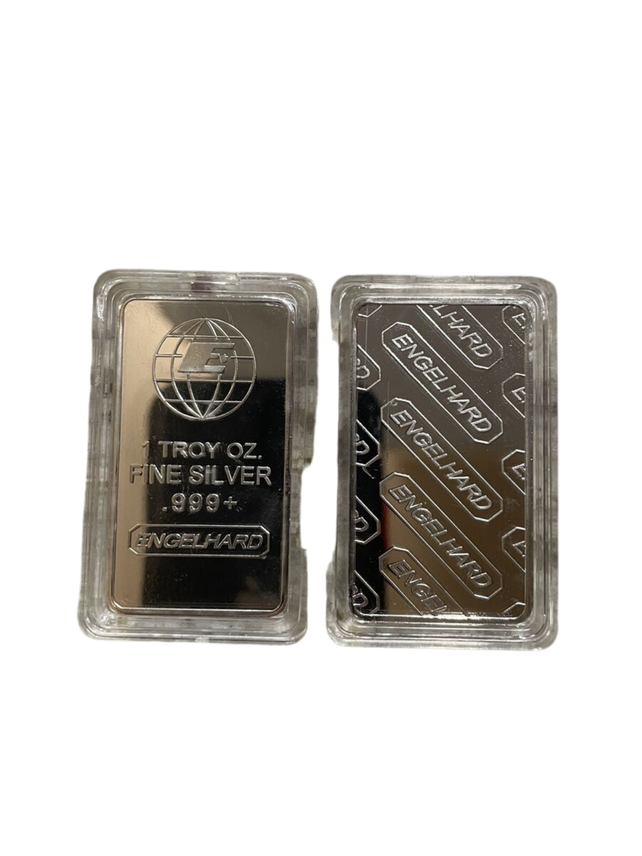 Engelhard 1 oz Silver Plated Metal Bar “Commemorative”- One Bar-In Plastic Case