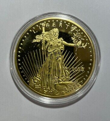 1 oz American Liberty - Eagle Gold Plated Metal Commemorative Coin