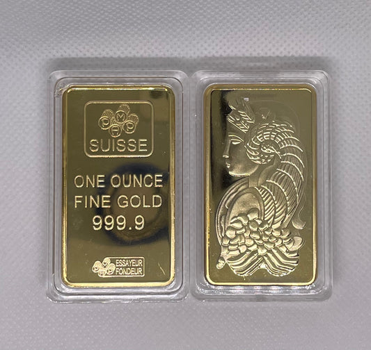 Credit Suisse 24k Gold Plated reproduction Bar