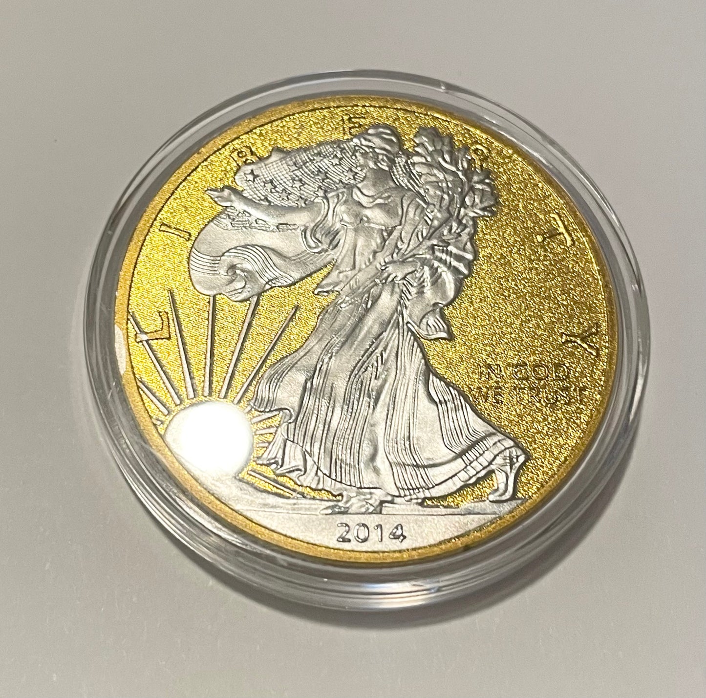 Lady Liberty- American Eagle 2014 Gold & Silver Clad Coin