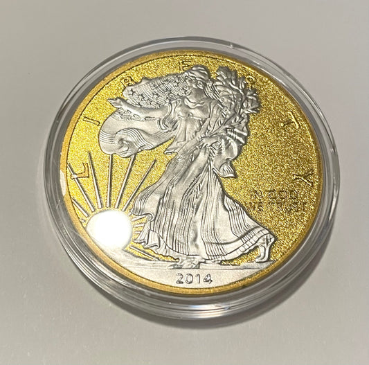 Lady Liberty- American Eagle 2014 Gold & Silver Clad Coin