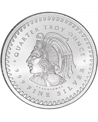 1 oz Mexico Aztec Calendar Mayan- Commemorative Coin Silver Plated Metal